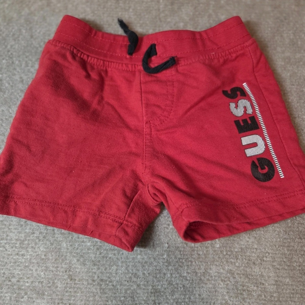 Boys Toddler Guess Shorts Red 18 Mo. MiniStyle Streetwear KidsFashion